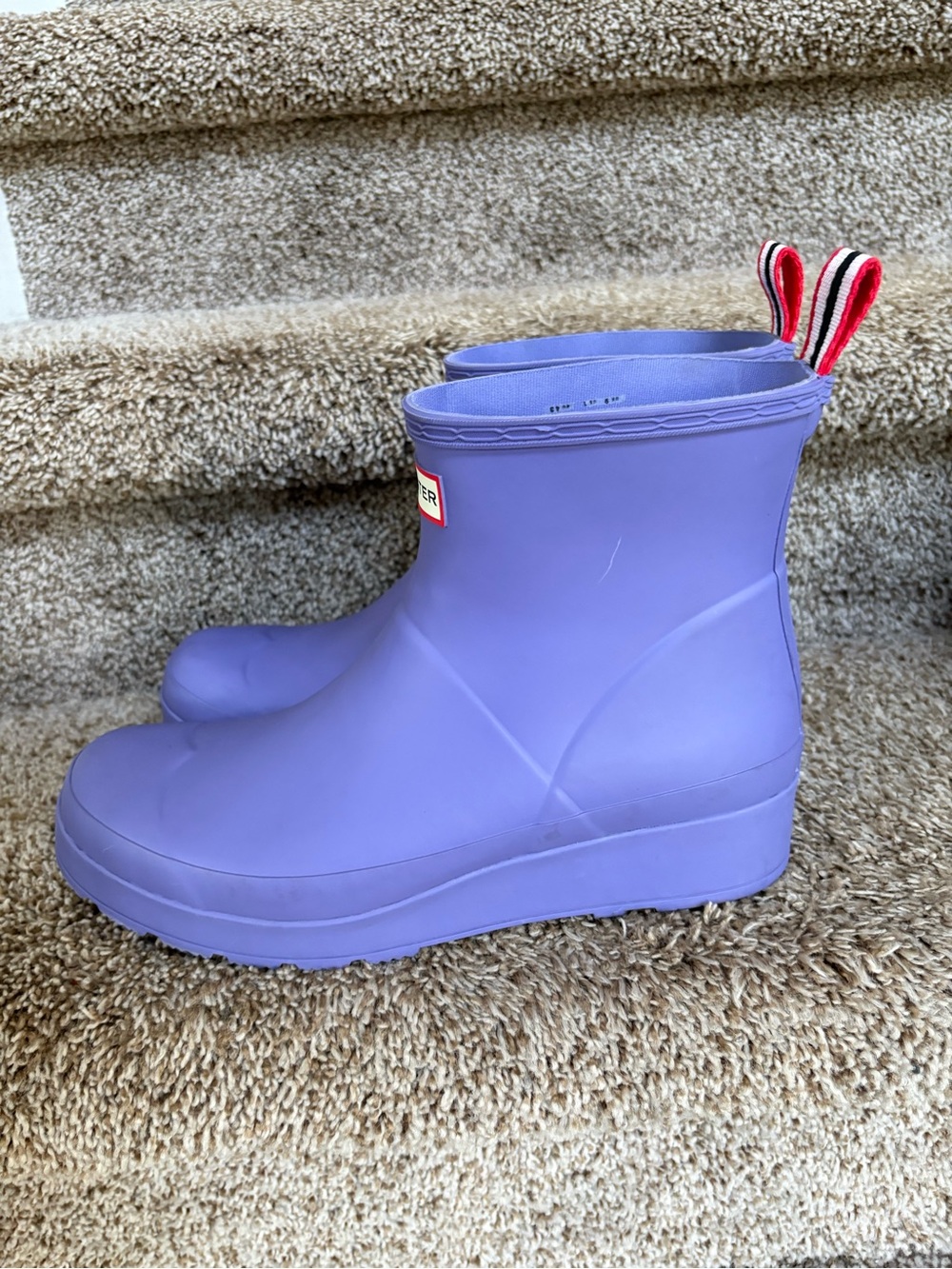 Hunter Women’s Lavender Ankle Rain Boots -